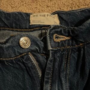 free people denim skirt with built in shorts